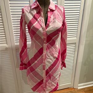 Elegant Linen Shirt Dress